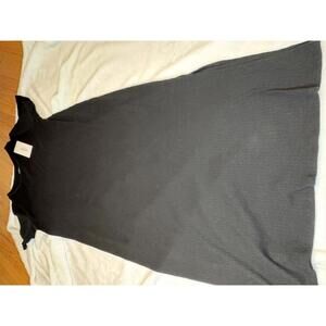 Isabel Ribbed Black Maxi Dress XL